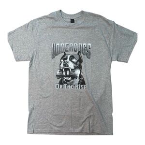 Underdog sz Med Gray Dog Graphic T-Shirt